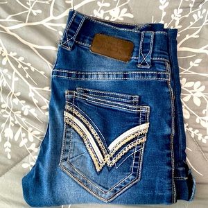 Mens Buckle Black Bootleg jeans